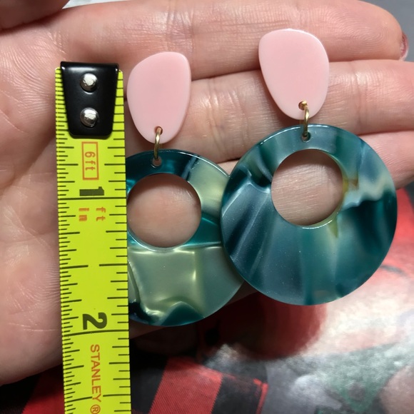 Big Acrylic Earrings - Picture 3 of 3